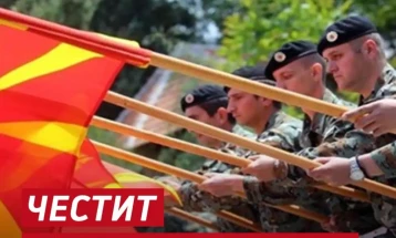 Army celebrates 33rd anniversary with ceremony at Shtip barracks