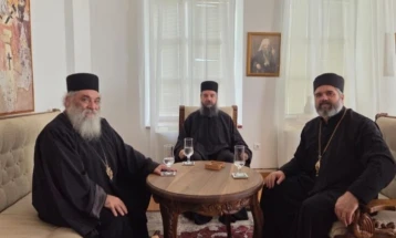 Во Охрид средба на митрополитот на Дебарско-кичевската епархија, г. Георгиј, со епископот г. Партениј