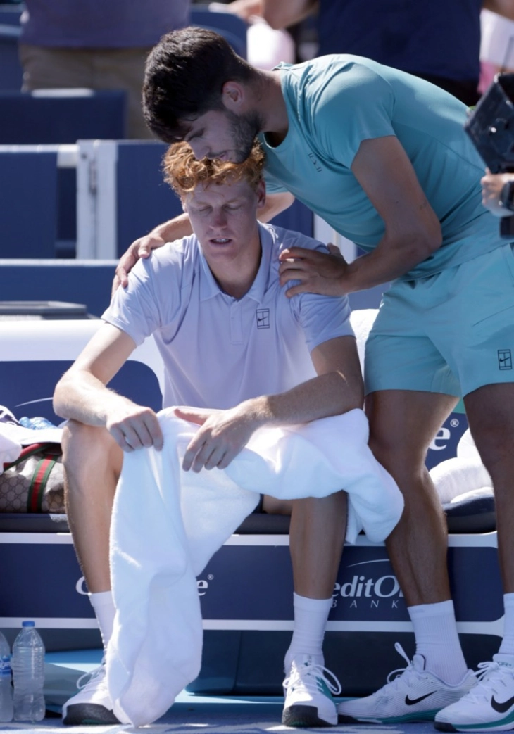 Carlos Alcaraz wins Cincinnati Open as Jannik Sinner retires in final