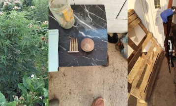 Дрога, оружје и муниција пронајдени при претрес во валандовско Казандол