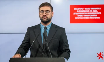 Манасиевски: „Еразмус +“ како приватна фондација на СДС, доделени 205 илјади евра преку грантови на брат на нивен пратеник