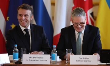 Макрон и Стармер ќе копретседаваат со состанокот на коалицијата на подготвените за Украина