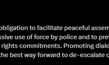 ОДИХР: Србија е должна да овозможи мирно собирање без неоправдана или прекумерна полициска сила