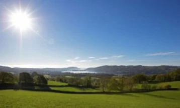 Sunny skies with local cloudiness