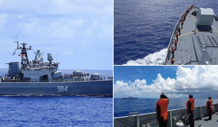 Кинеската и руската морнарица во заедничка поморска патрола во западен Пацифик