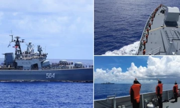 Кинеската и руската морнарица во заедничка поморска патрола во западен Пацифик