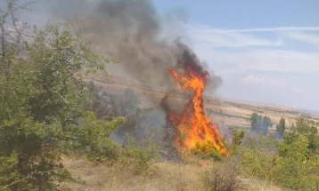 ЦУК: Вкупно 11 пожари на отворено, седум активни