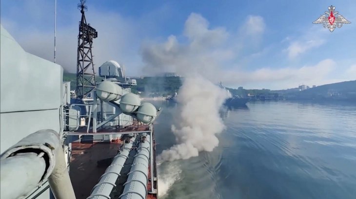 Руската морнарица спроведува воени вежби во Балтикот, вторпат во текот на август