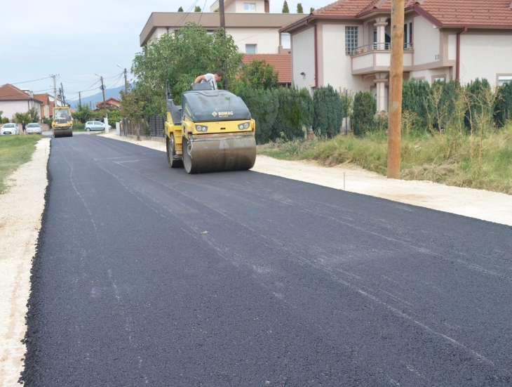 Асфалтирана улица „540“ во Марино, општина Илинден