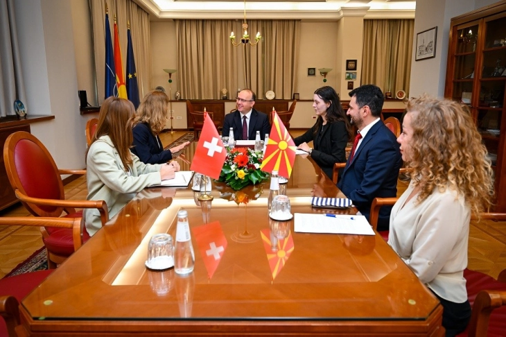 Gashi holds farewell meeting with Swiss Ambassador Hulmann