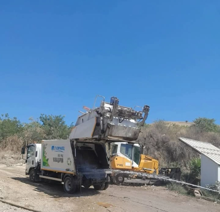 Кавадарци доведе вода до градската депонија Мелци 