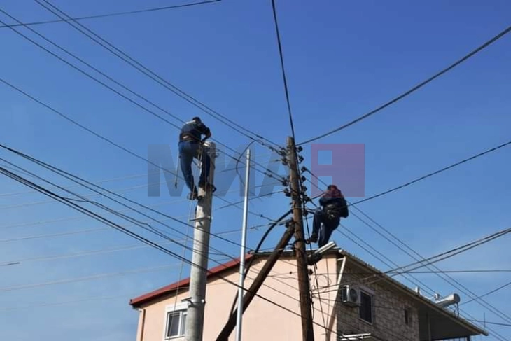 Без струја дел од општина Шуто Оризари