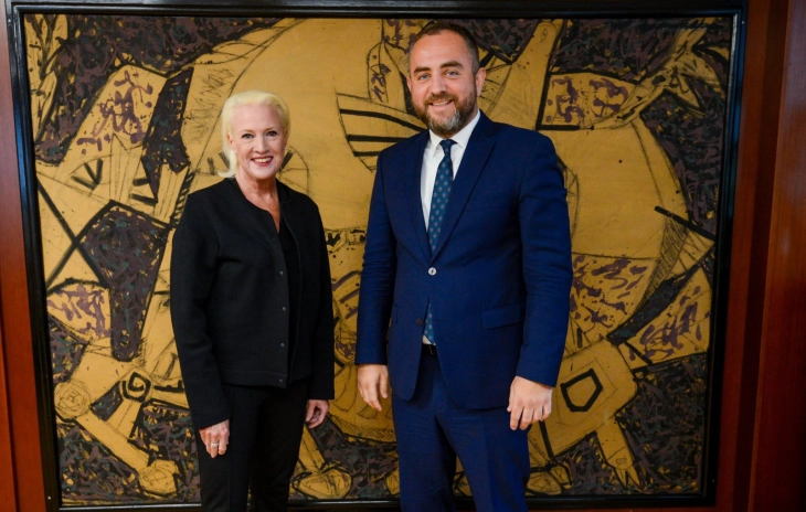 Interior Minister Toshkovski meets U.S. Ambassador Aggeler