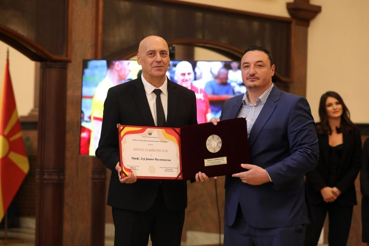 September 8 National Award given to Milenkoski, Bakija, Nikolovski, Tevchev, Manev