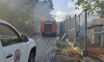 Пожар над селото Раштак, во гаснењето вклучени два ер трактора и полициски хеликоптер