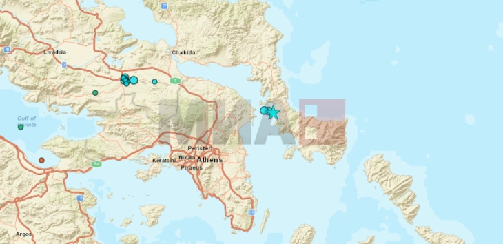 Земјотрес со јачина од 5,2 степени во јужниот дел на грчкиот остров Евија – почувствуван и во Атина