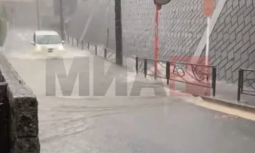 Силен дожд ги поплави улиците во Токио, хаос во транспортот