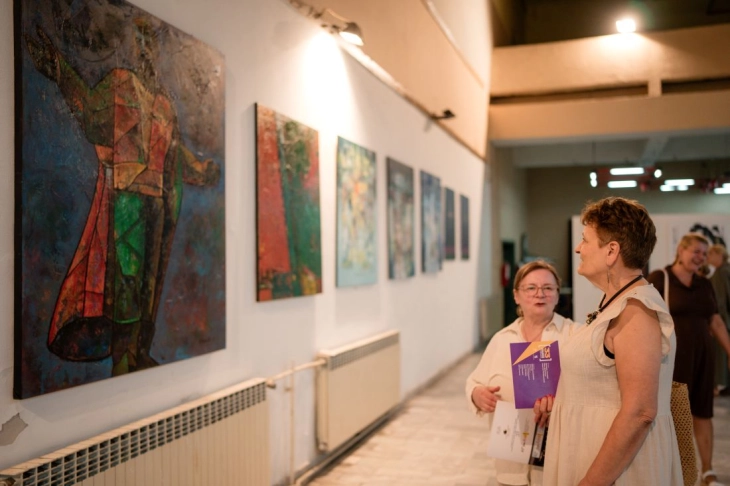 Отворена изложбата на дела од годинашната Меѓународна струмичка ликовна колонија