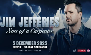 Стенд-ап комичарот Џим Џефрис доаѓа во Скопје