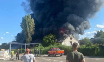 Gjashtë automjete zjarrfikëse, dy helikopterë edhe një er-traktor e shuajnë zjarrin në Trubarevë