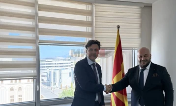 Kryetari i Gjykatës Kushtetuese Darko Kostadinovski u takua me drejtorin e Misionit të vëzhgimit të ODIHR për zgjedhjet, Mateo Mekaçi