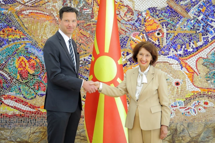 Siljanovska-Davkova i pranoi letrat kredenciale të ambasadorit të sapoemëruar të Suedisë, Ola Solstrom