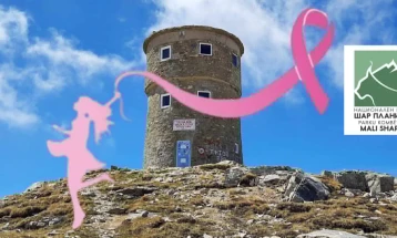 Искачување на Титов Врв за подигнување на свеста за ракот на дојката