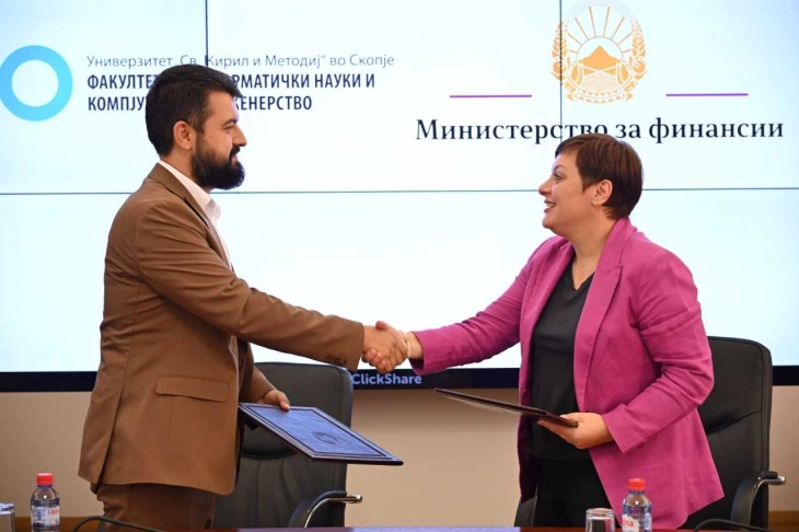 МФ и ФИНКИ потпишаа меморандум за соработка, ќе се поттикнува развој на јавните политики преку дигитални и иновативни решенија