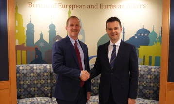 Средба на министерот Муцунски со помошникот државен секретар на САД за Европа и Евроазија, Андрју Стоу