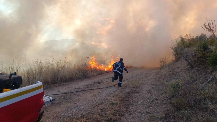 Large fire breaks out above Batinci village, spreads quickly