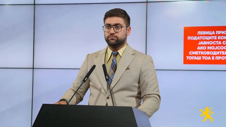 Манасиевски: Левица призна дека податоците кои излегоа во јавноста се точни, ако Мојсоска била сметководител на Левица тогаш тоа е противзаконски