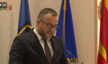 (ВО ЖИВО) Обраќање на министерот Тошковски на ретренинг Конференција на европскиот огранок од Асоцијацијата на националната Академија на Сојузното биро за истраги (ФБИ)