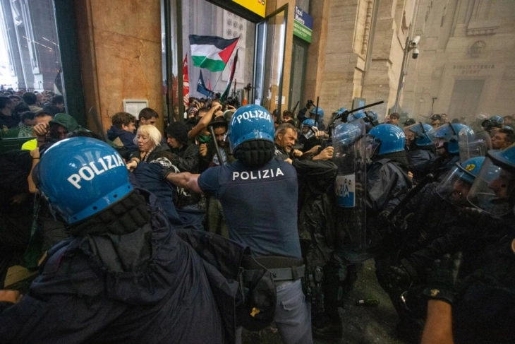 Në protestën për Gazën në Milano lëndohen 60 policë