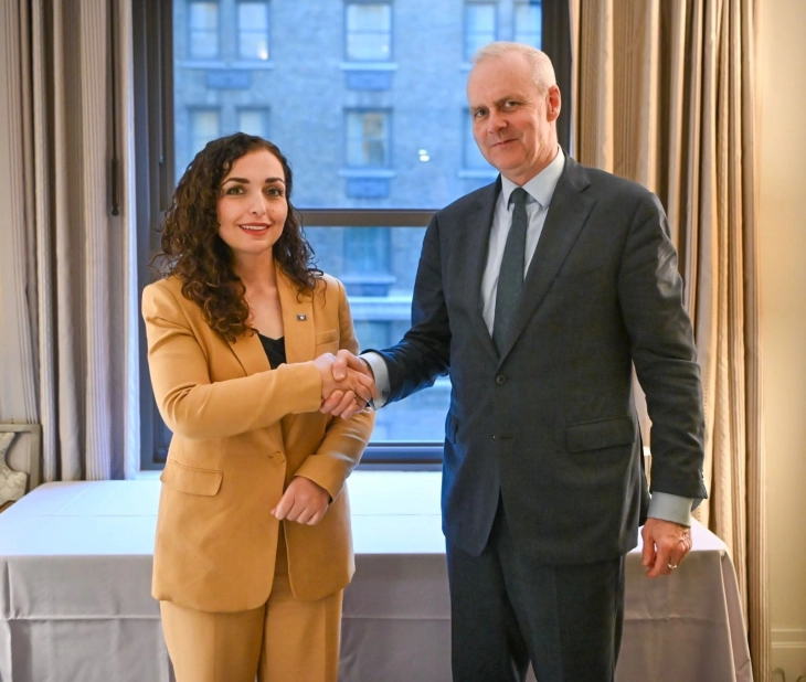 Osmani takoi ndihmëssekretarin e përgjithshëm të NATO-s, ambasadorin Boris Ruge