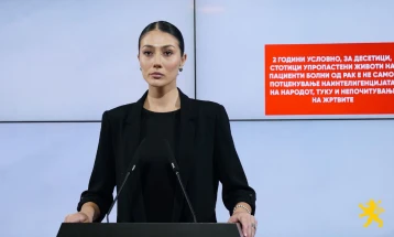 Андоновска: Две години условно, за десетици, стотици упропастени животи на пациенти болни од рак е не само потценување на интелигенцијата на народот, туку и непочитување на жртвите