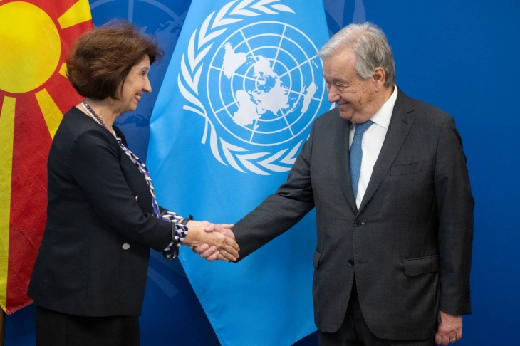 President Siljanovska – Davkova to meet UN Secretary-General Guterres in New York