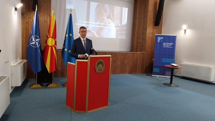 Mickoski: Central Register creates conditions for better economy, development and stability