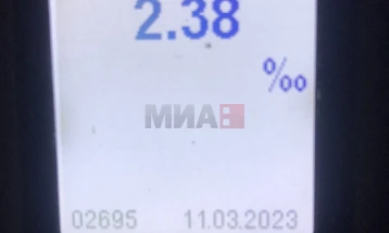 Скопјанец лишен од слобода, предизвикал сообраќајка возејќи со 2,6 промили алкохол во крвта 