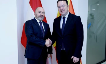Transport Minister Nikoloski meets Austrian Ambassador Pammer, discuss realization of capital projects and enhancement of infrastructure