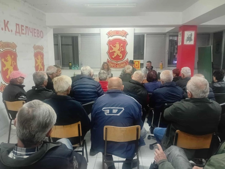 Кандидатот за градоначалник на Делчево, Гоцевски на средба со пензионери во Делчево