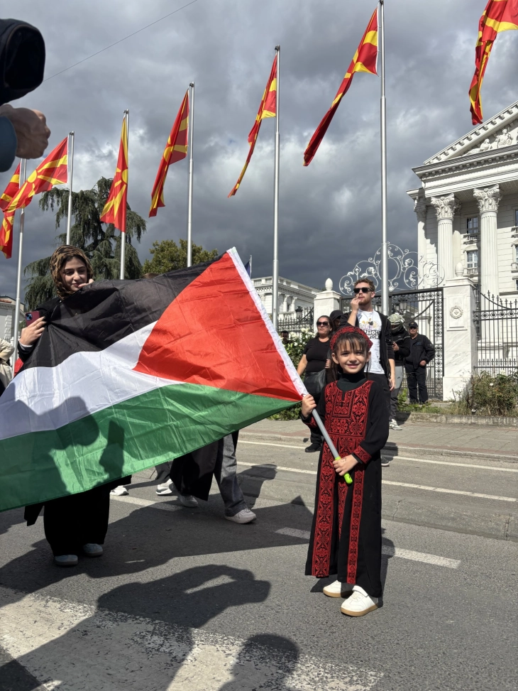 Марш за Палестина во Скопје: „Нема да молчиме пред геноцидот“