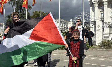 Марш за Палестина во Скопје: „Нема да молчиме пред геноцидот“