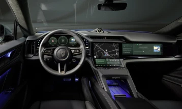 Порше го откри ентериерот на новиот електричен Кајен 2026