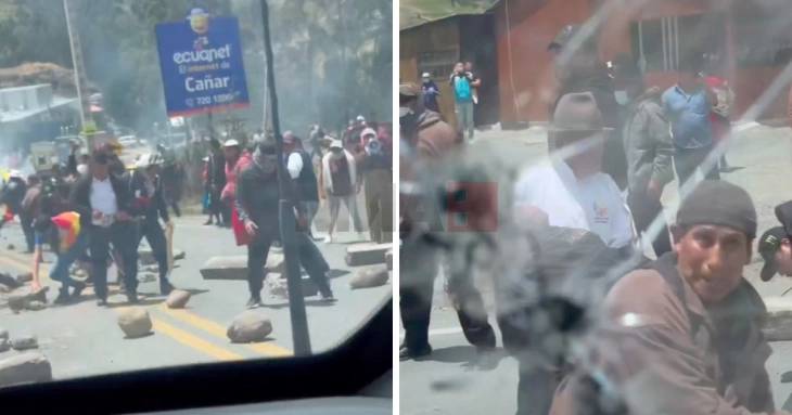 Pesë persona arrestohen për sulmin me gur ndaj veturës së presidentit të Ekuadorit, Nobia