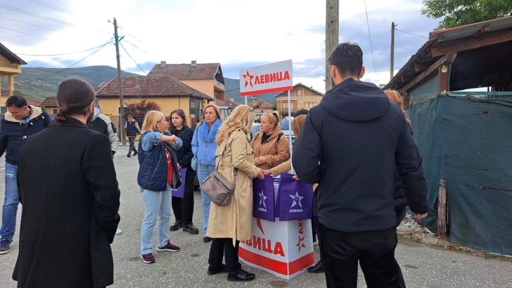 Levica presents election platform to Tetovo, Sarakjino, Falishe locals