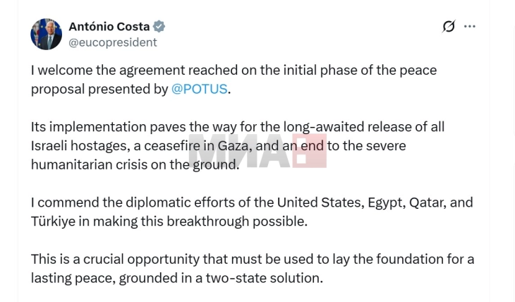 Koshta dhe Mecola e përshëndetën marrëveshjen për Gazën