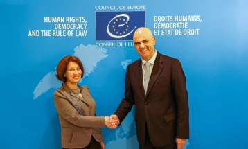 Средба на Сиљановска-Давкова со Ален Берсе: Советот на Европа има легитимитет да се вклучи во наоѓањето решенија за современите геополитички предизвици