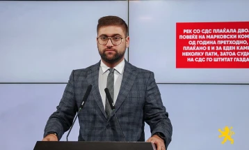 Манасиевски: РЕК со СДС плаќала двојно повеќе на Марковски компани од година претходно, а плаќано е и за еден камион неколку пати, затоа судиите на СДС го штитат газдата