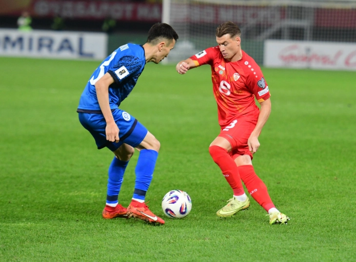 Македонските фудбалери одиграа нерешено 1:1 на домашен терен против Казахстан