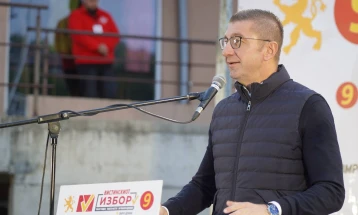 Mickoski in Probishtip: Pre-election period almost over yet Filipche continues to lead a negative campaign